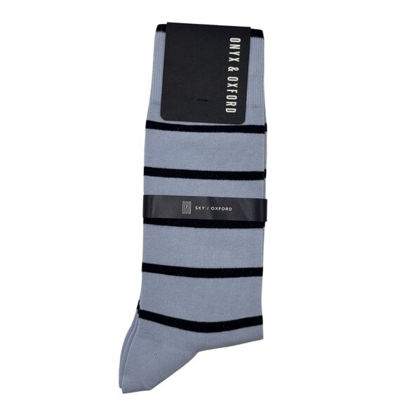 NEW Made in Portugal Onyx & Oxford Socks One Size Cotton Elegant striped socks - Picture 10 of 14